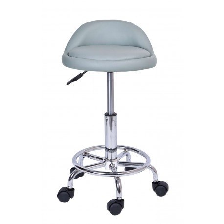 Taboret kosmetyczny fryzjerski LOMO - szary Taboret kosmetyczny fryzjerski LOMO - szary