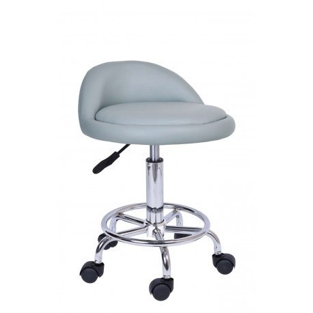 Taboret kosmetyczny fryzjerski LOMO - szary Taboret kosmetyczny fryzjerski LOMO - szary