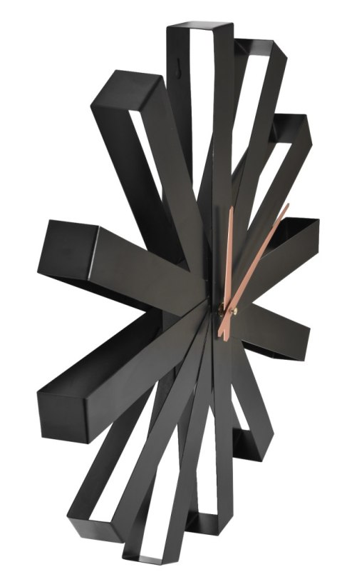 Zegar ścienny norweski TREVLIG - 50 cm - czarny Zegar ścienny norweski TREVLIG - 50 cm - czarny