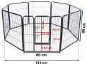 Kojec metalowy hodowlany dla zwierząt 80 cm