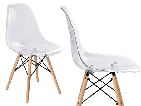Krzesło PARIS DSW transparentne Krzesło PARIS DSW transparentne