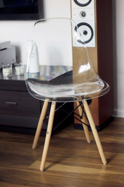 Krzesło PARIS DSW transparentne Krzesło PARIS DSW transparentne