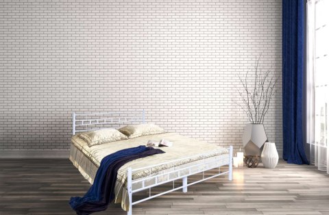Łóżko metalowe Flavio 160x200 - białe Łóżko metalowe Flavio 160x200 - białe