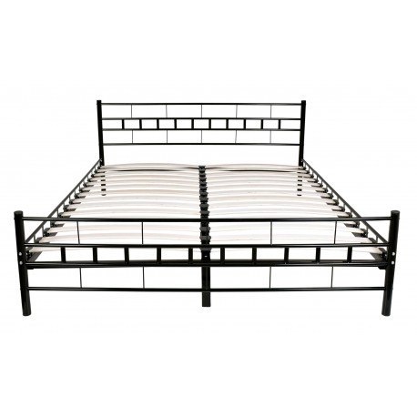 Łóżko metalowe Flavio 160x200 - czarne Łóżko metalowe Flavio 160x200 - czarne