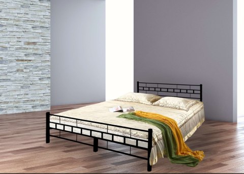 Łóżko metalowe Flavio 160x200 - czarne Łóżko metalowe Flavio 160x200 - czarne