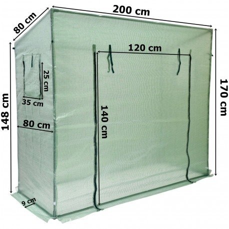 Szklarnia ogrodowa na pomidory 200x80x170/148 cm Szklarnia ogrodowa na pomidory 200x80x170/148 cm