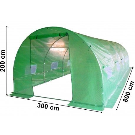 Tunel foliowy - szklarnia ogrodowa - 3x8 m Tunel foliowy - szklarnia ogrodowa - 3x8 m
