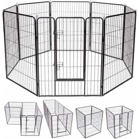 Kojec metalowy hodowlany dla zwierząt CORSO 100 cm Kojec metalowy hodowlany dla zwierząt CORSO 100 cm
