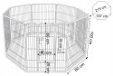 Kojec metalowy hodowlany dla zwierząt CORSO 100 cm
