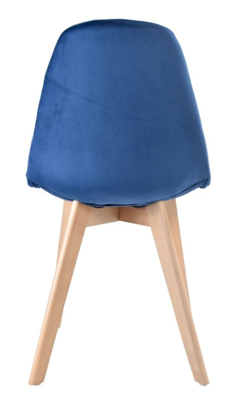 Krzesło AUSTIN VELVET tapicerowane granatowy aksamit Krzesło AUSTIN VELVET tapicerowane granatowy aksamit