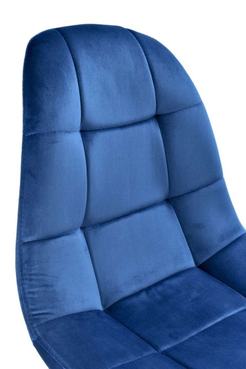 Krzesło AUSTIN VELVET tapicerowane granatowy aksamit Krzesło AUSTIN VELVET tapicerowane granatowy aksamit