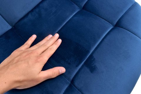 Krzesło AUSTIN VELVET tapicerowane granatowy aksamit Krzesło AUSTIN VELVET tapicerowane granatowy aksamit