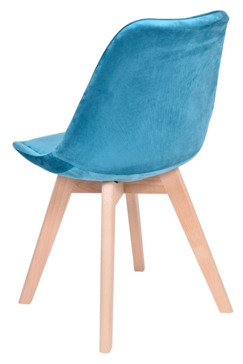 Krzesło Nantes Velvet aksamitne - morskie Krzesło Nantes Velvet aksamitne - morskie