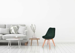 Krzesło Nantes Velvet aksamitne - zielone