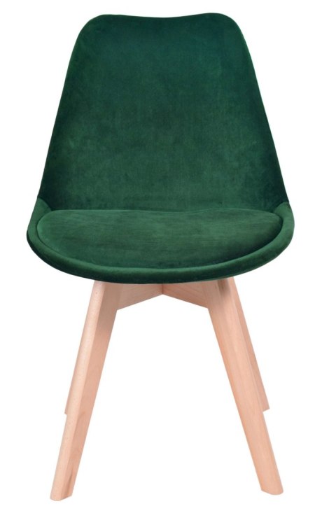 Krzesło Nantes Velvet aksamitne - zielone Krzesło Nantes Velvet aksamitne - zielone