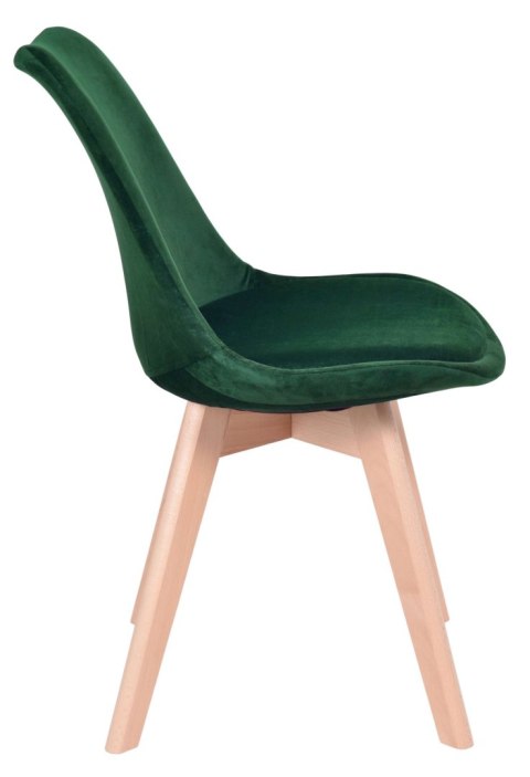 Krzesło Nantes Velvet aksamitne - zielone Krzesło Nantes Velvet aksamitne - zielone