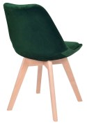 Krzesło Nantes Velvet aksamitne - zielone
