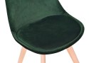 Krzesło Nantes Velvet aksamitne - zielone