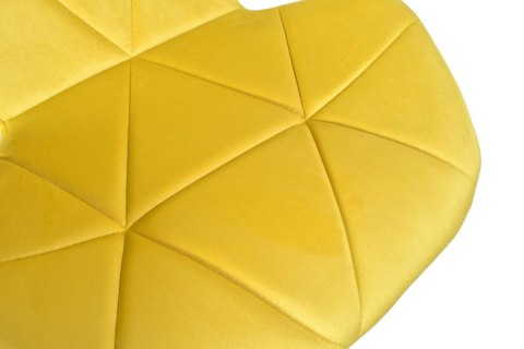 Krzesło tapicerowane RENNES VELVET - żółte Krzesło tapicerowane RENNES VELVET - żółte