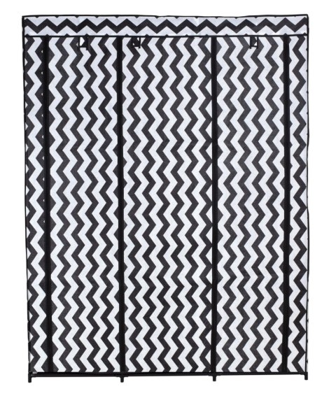 Szafa tekstylna z 10 półkami Mira Maxi - zebra Szafa tekstylna z 10 półkami Mira Maxi - zebra