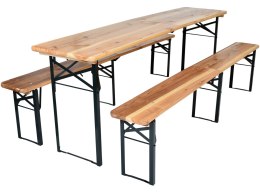 Zestaw piwny stół 220 cm + 2 ławki