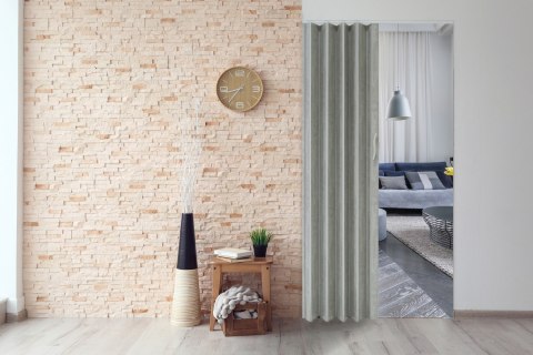 Drzwi harmonijkowe 001P BETON MAT - 90 cm Drzwi harmonijkowe 001P BETON MAT - 90 cm