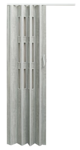 Drzwi harmonijkowe 001S BETON MAT - 80 cm