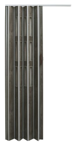 Drzwi harmonijkowe 001S DĄB GRAFIT MAT - 80 cm