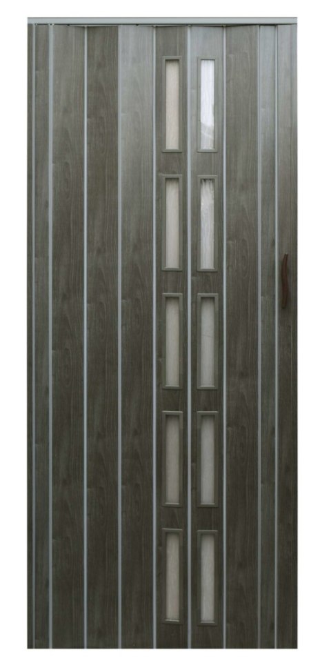 Drzwi harmonijkowe 005S DĄB GRAFIT MAT - 80 cm Drzwi harmonijkowe 005S DĄB GRAFIT MAT - 80 cm