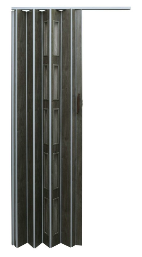 Drzwi harmonijkowe 005S DĄB GRAFIT MAT - 80 cm Drzwi harmonijkowe 005S DĄB GRAFIT MAT - 80 cm