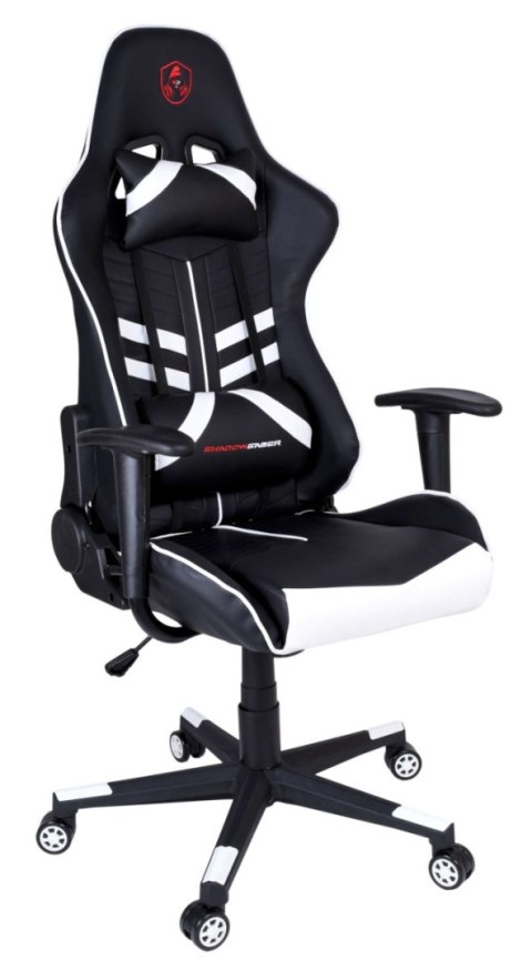 Fotel gamingowy biurowy SHADOW GAMER czarno-biały Fotel gamingowy biurowy SHADOW GAMER czarno-biały