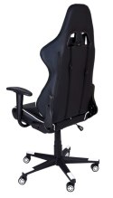 Fotel gamingowy biurowy SHADOW GAMER czarno-biały