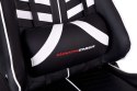 Fotel gamingowy biurowy SHADOW GAMER czarno-biały