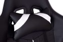 Fotel gamingowy biurowy SHADOW GAMER czarno-biały