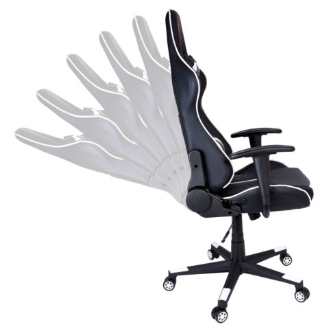 Fotel gamingowy biurowy SHADOW GAMER czarno-biały Fotel gamingowy biurowy SHADOW GAMER czarno-biały