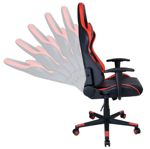 Fotel gamingowy biurowy SHADOW GAMER czarno-czerwony Fotel gamingowy biurowy SHADOW GAMER czarno-czerwony