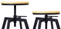 Hoker barowy TRAVIS loft czarny