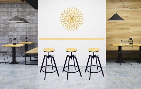 Hoker barowy TRAVIS loft czarny Hoker barowy TRAVIS loft czarny