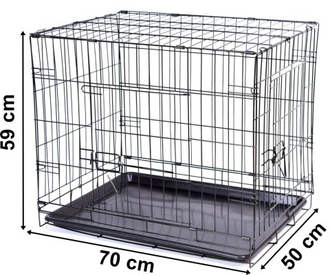 Klatka metalowa dla zwierząt 70 x 50 x 59 cm Klatka metalowa dla zwierząt 70 x 50 x 59 cm