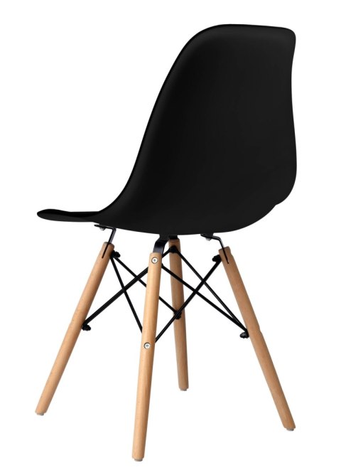 Komplet krzeseł PARIS DSW 4 sztuki czarny Komplet krzeseł PARIS DSW 4 sztuki czarny