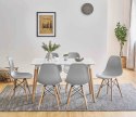 Komplet krzeseł PARIS DSW 4 sztuki szary