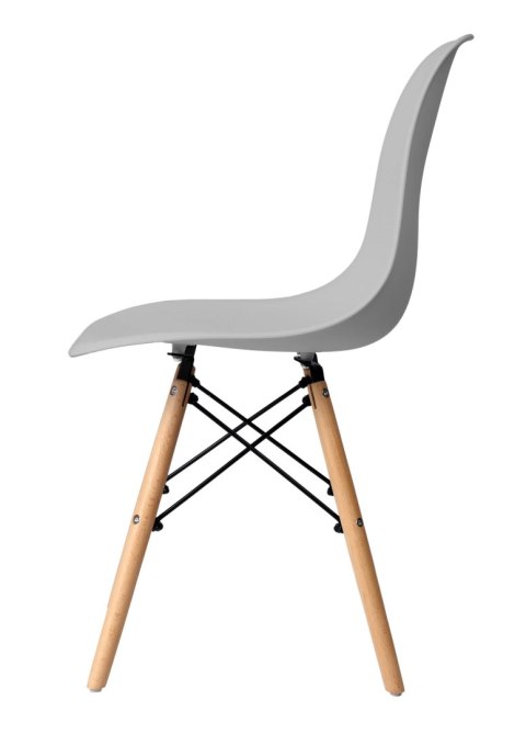 Komplet krzeseł PARIS DSW 4 sztuki szary Komplet krzeseł PARIS DSW 4 sztuki szary