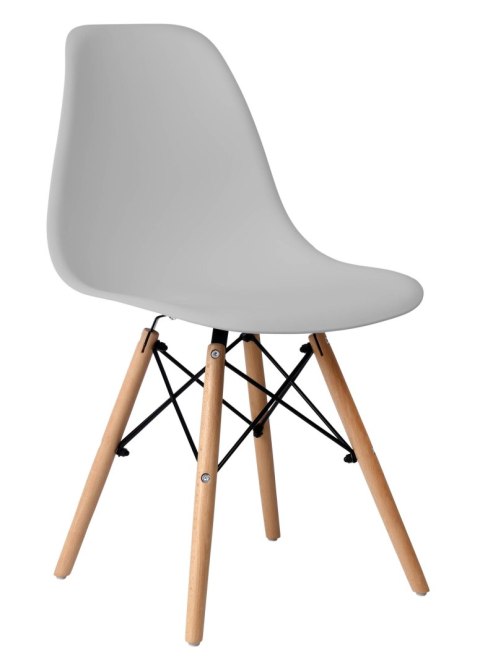 Komplet krzeseł PARIS DSW 4 sztuki szary Komplet krzeseł PARIS DSW 4 sztuki szary