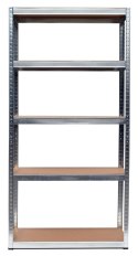 Regał magazynowy 5 poziomów 500 kg 180 x 90 x 40 cm