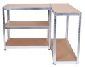 Regał magazynowy 5 poziomów 500 kg 180 x 90 x 40 cm
