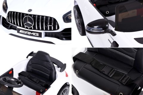Samochód elektryczny dla dzieci MERCEDES AMG GTR biały Samochód elektryczny dla dzieci MERCEDES AMG GTR biały