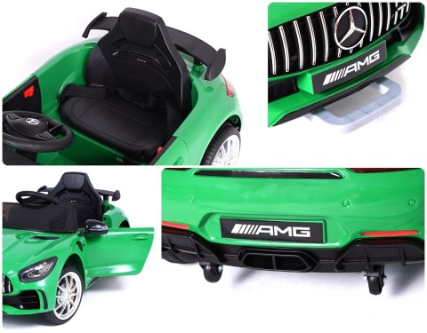 Samochód elektryczny dla dzieci MERCEDES AMG GTR zielony Samochód elektryczny dla dzieci MERCEDES AMG GTR zielony