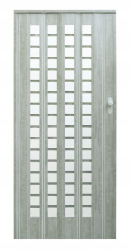 Drzwi harmonijkowe 015-B01 BETON MAT - 86 cm