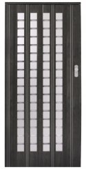 Drzwi harmonijkowe 015 B01 DĄB GRAFIT MAT - 86 cm