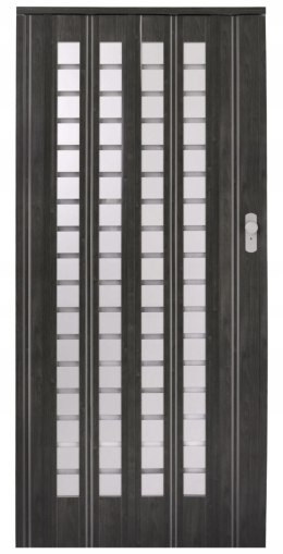 Drzwi harmonijkowe 015 B01 DĄB GRAFIT MAT - 86 cm